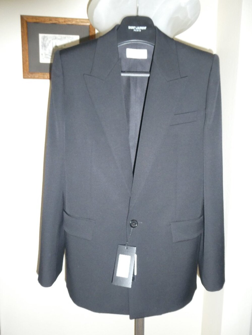 NWT Saint Laurent Paris uniform black blazer Sise F40 Italy